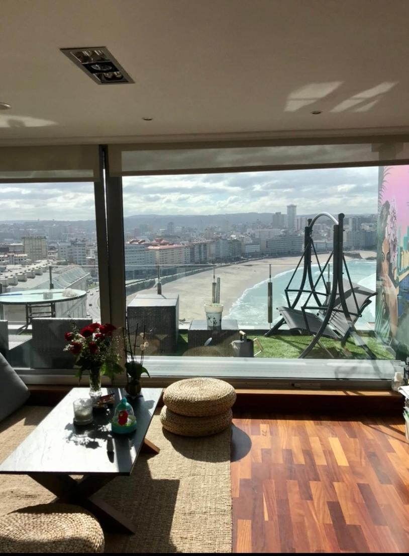 Apartamento Vistas Coruna 3 Habitaciones Corunha Exterior foto